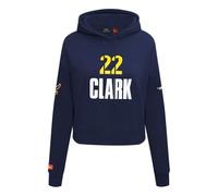Pro Standard Women's WNBA Classic Player Name and Number W FLC Cropped Po Hoodie Hooded Sweatshirt