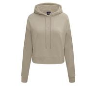 Pro Standard Women's WNBA Neutral Cropped Fleece Pullover Hoodie Hooded Sweatshirt, Taupe, XXL