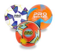 Pro Striker Pack Of 3 Size 5 Footballs, Soccer Training - Assorted Colours