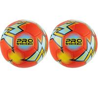 Pro Striker Soft Touch Football, Size 5 Training Ball for Beach, Park and Garden, Textured Grip Soccer Ball for Kids and Adults, Lightweight Football for Practice and Recreation (Pack of 2)