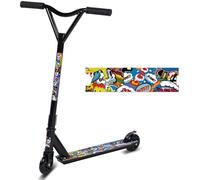 Pro Stunt Scooter, 360 Degree Spin Handlebar Trick Scooter Street Stunt Freestyle Stunt Scooters with ABEC-9 Bearings for Boys Girls Teens Age 6+（Blue Yellow）