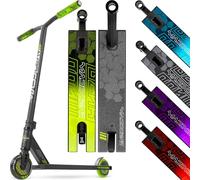 Pro Stunt Scooter for Kids Ages 8-12 - Lightweight Durable Freestyle Trick Scooter for Skatepark and Street - Easy Assembly - Madd Gear MG3 Zen (Black/Green)