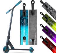 Pro Stunt Scooter for Kids Ages 8-12 - Lightweight Durable Freestyle Trick Scooter for Skatepark and Street - Easy Assembly - Madd Gear MG3 (Black/Blue)