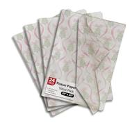 Pro Supply Global Christmas Trees & Pink Bows Printed Tissue Paper for Gift Bags or Boxes and Wrapping - Winter Holiday Bulk Decorative Art Tissue Paper for Packaging and Gifting | 24 Sheets 20" x 30"