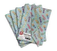 Pro Supply Global Sandals Printed Tissue Paper for Gift Bags or Boxes and Wrapping - Bulk Decorative Art Tissue Paper for Packaging and Gifting | 24 Sheets 20" x 30"