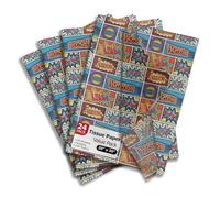 Pro Supply Global Superhero Comic Book Printed Tissue Paper for Boy's Gift Bags or Boxes and Wrapping - Bulk Decorative Art Tissue Paper for Packaging and Gifting | 24 Sheets 20" x 30"