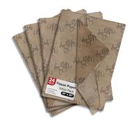 Pro Supply Global Tissue - Merry Christmas Kraft, 24 pcs 20x30 inch, for Gift Wrapping & Decoupage
