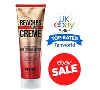 Pro Tan BEACHES & CREME Ultra Rich HOT Tingle Sunbed Tanning Lotion + UV Goggles