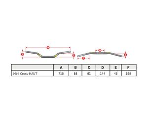 PRO TAPER SE Seven Eights Schoolboy Mini Bike High Handlebar, black