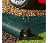 Pro-Tec 130gsm Commercial Grade SUPER Heavy Duty Weed Control Membrane Garden Weed Barrier Fabric Ground Cover Landscaping Gravel Driveways Paths Decking Turf Underlay Green Woven Sheet 1.2m x 10m