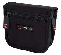 Pro Tec A222ZIP Double Trombone Mouthpiece Pouch with Zipper Closure, Black