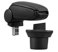 [pro.tec] Central Armrest Arm Rest with Storage Compartment Padded Black Grey