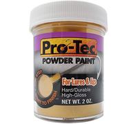 Pro-Tec Fishing Lure Paint, 2 oz, Covers 3000 Jigs, Gold, White