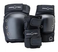 Pro Tec Unisex Youth Pro-tec Pads Street Gear Junior 3 Pack Open Protection Set, Black, YM UK