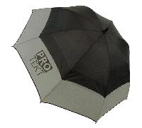 PRO-TEKT 2026 DUAL CANOPY 62" UMBRELLA - BLACK / GRANITE