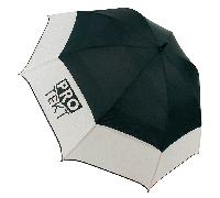 PRO-TEKT 2026 DUAL CANOPY 62" UMBRELLA - BLACK / WHITE