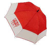 PRO-TEKT 2026 DUAL CANOPY 62" UMBRELLA - FIERY RED / WHITE