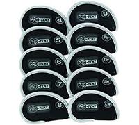 Pro-Tekt Deluxe Neoprene Iron Headcovers - Black/Silver