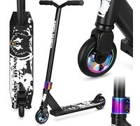 Pro Trick Scooter, Entry Level Stunt Scooter for Children from 6 Years, Aluminium and Lightweight, Complete BMX Freestyle Scooter for Beginners (2022 Black)
