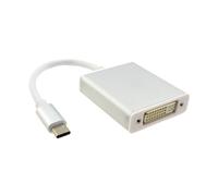 kenable PRO USB 3.1 Type C Male Plug to DVI D 24+5 Dual Link Adapter 15cm