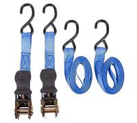 Pro User - Ratchet Tie Down Straps - 4m - Black - Pack of 2