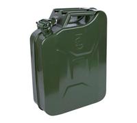 20 Litre Heavy Duty Green Metal Jerry/petrol/fuel Can Ideal For Keeping In The - litre green jerry can metal 20 army carrier container fuel petrol