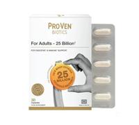 Pro-Ven Adults Digestive Health Support 25 Billion CFU & Multivitamin Supplement High-Strength 30 Capsules