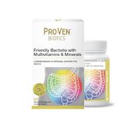 Pro-Ven Biotics for Adults 5 Billion CFU & Multivitamin, 60 Capsules | Helps Reduce Bloating & IBS Symptoms - Supports Gut & Immune Health for Men & Women, UK Made & Approved by Pharmacies