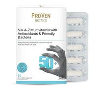 Pro-Ven Biotics for Adults Age 50+ | Gut Health & Immune System Support | 2.5 Billion CFU Friendly Bacteria & Multivitamin Supplement | 30 Capsules