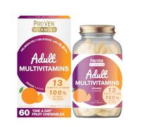 Pro-Ven Multivitamin Chewable Tablets for Men & Women - 60 Orange Flavoured A-Z Multivitamins - 100% NRV - 13 Essential Vitamins inc D, C, A + B for Energy, Immune & Bone Health Daily
