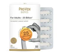 Pro-Ven Probiotics Adult Digestive Supplement Acidophilus & Bifidus 25 Billion CFU Capsules Multi-Strain High Strength Friendly Bacteria 30 Capsules - UK Made