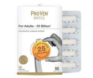 Pro-Ven Probiotics for Adults Digestive Health & Immune System Support | 25 Billion CFU & Multivitamin Supplement | High-Strength Gut Support | 30 Capsules