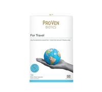 Pro-Ven Probiotics for Travel | 12.5 Billion Live Bacteria with Ginger Glutamine and Calcium | Daily Digestive Support for Holidays and Overseas Trips Easy to Pack | 14 Capsules