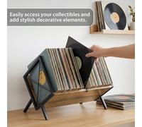 Pro. Vinyl Music Record Storage Rack Box Cube Cabinet Case Unit Display 80 Lps