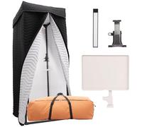 Pro Vocal Booth | Portable Sound Isolation Booth for Crystal-Clear Recording - Ideal for Voice Over, Podcasts, Singing | Quick Setup & Mobile Home Studio with Travel Bag
