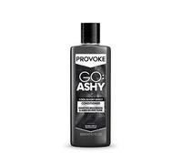PROVOKE Go Ashy Conditioner 200ml, Remove Brassiness & Adds Silvery Tone to Hair, Formulated with Triple Toning Technology, Turn Warm & Brassy Hair to Cool & Ashy