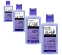 Pro:Voke Professional Intensive Treatment Conditioner Touch of Silver for Blonde, Grey or White Hair 150 ml (Pack of 4)