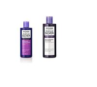 PRO:VOKE Touch of Silver Intensive Conditioner - for Blonde, Platinum, White or Grey Hair - 200 ml with Purple Toning Shampoo for Blonde