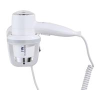 Pro Washroom Hotel Wall-Mounted Hair Dryer - 800W Fast-Drying Motor, Dual Heat & Cool Settings, Space-Saving Design with Extendible Cord, ABS Durable Casing, IPX4 Splash-Proof, Overheat Protection