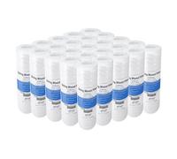 Pro Water Parts PWP String Wound Sediment Water Replacement Filter Cartridges Whole House 20 Micron 10 x 2.5 25 Pack