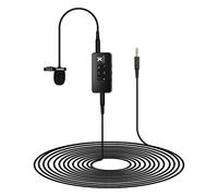 PRO Wired Lavalier Microphone with OLED Display Omni-directional Condenser 6m Cable High Compatibility Stable Transmission Rechargeable Long Working Real- Hands