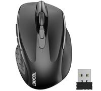 Pro Wireless Mouse, 2.4G Ergonomic Optical Mouse, Computer Mouse for Laptop, Windows, Chromebook, 6 Button Mouse, 24-Month Battery Life,4000 DPI, 6
