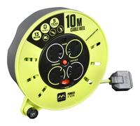 Pro-XT 10m 4 Socket Cassette Cable Reel Extension Lead Masterplug Multi One Size