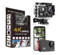 Pro Xtreme 4K Action Camera - Ultra HD Waterproof Camera Video Camera with Wi-Fi, 170° Wide Angle Lens, Image Stabilization, Multiple Mounting Options - Perfect Underwater Camera Snorkeling