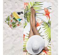 Pro1 Sport and Outdoors Beach Bag for Women with Beach Towel - Holiday Essentials 150cm x 70cm Microfibre Towel and Waterproof Bag - Cute Women’s Totes with Thick Rope Shoulder Strap (Floral)