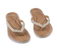 Pro11 Wellbeing Comfort Flip Flops, Memory Foam Upper, TPE Base, UK Sizes 3-8, Mint and Tan (Tan, UK Footwear Size System, Adult, Women, Numeric, Medium, 6)