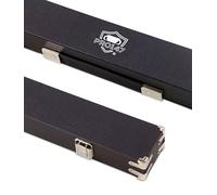 PRO147 Black 3/4 Luxury Foam Lined Snooker Pool Cue Case with Reinforced Corners