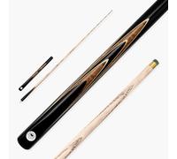 PRO147 Eclipse 57 Inch Joint Ash Snooker and Pool Cue with 9.5mm Green Layered Professional Tip (Saturn Cue Only)