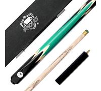 PRO147 GREEN LANCET 3/4 SPLIT SNOOKER/POOL CUE & HARD CASE SET**