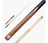 PRO147 Hurricane Black Walnut 3/4 Heavy Weight Snooker Pool Cue with 9.5mm Tip - 20oz to 21oz
